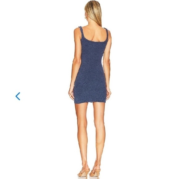 Lovers + Friends x Revolve Ashley Knit Chenille Mini Dress in Dark Blue - Picture 2 of 11